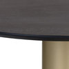 Monaco Coffee Table, Gold/Charcoal Gray