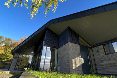 This is an example of a contemporary house exterior in West Midlands.