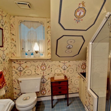 Historic stone house attic bathroom in Ellicott City, MD