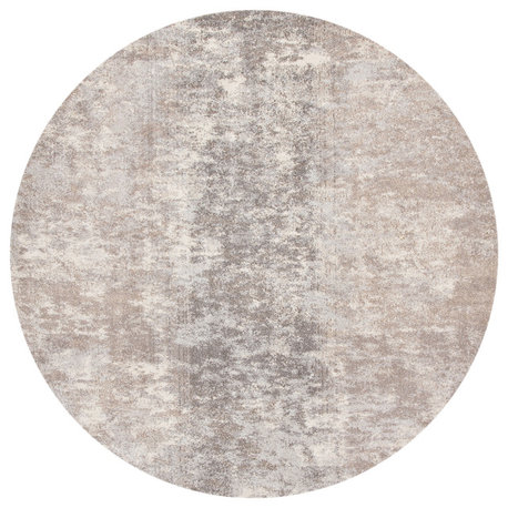 Safavieh Madison Collection MAD471 Rug, Grey/Beige, 8' Round