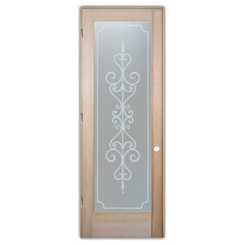 Interior Prehung Door or Interior Slab Door - Carmona - Douglas Fir (stain...