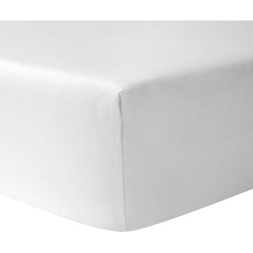 Yves Delorme Triomphe Bedding, Blanc, Twin, Fitted Sheet