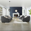 Comprise 5-Piece Living Room Set, Charcoal