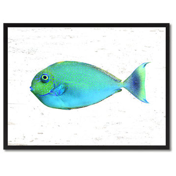 Aqua Tropical Fish Painting, 22"x29"