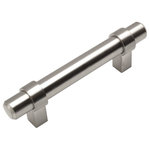 Cosmas - Cosmas 161-2.5SN Satin Nickel 2-1/2&rdquo; CTC (64mm) Euro Bar Pull - Manufacturer: Cosmas
