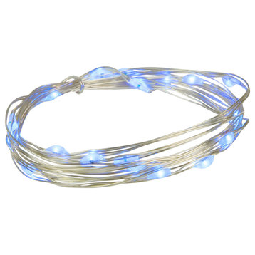 20-Count Blue LED Micro Fairy Lights, 6' Copper Wire