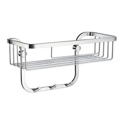 Smedbo SIDELINE Soap Basket With 3 Hooks DK2006 - Bathroom Accessories