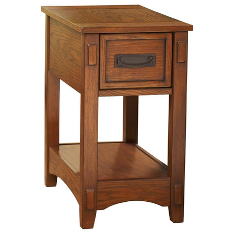Breegin Contemporary Brown Chair Side End Table