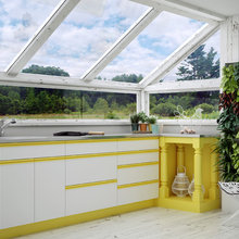 colorful cabinets
