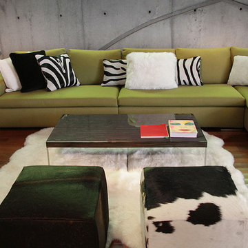 Pillows- Sheepskin Rug - Poufs