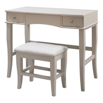 Beige Makeup Vanity Bedroom Decorating Ideas