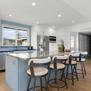 Smokey Blue: Almaden Valley Kitchen Remodel