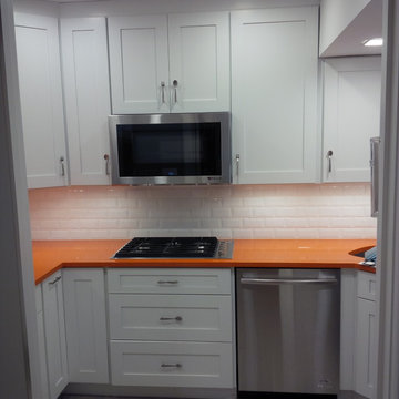 Orange and White