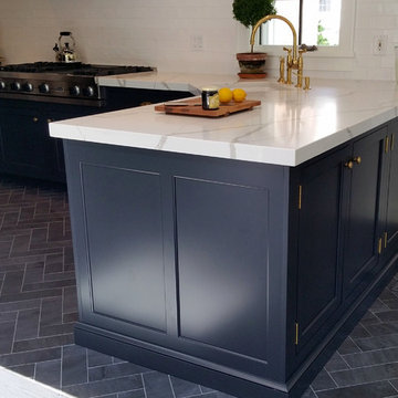 Off Black Sophisticated Custom Kitchen - Greenwich CT