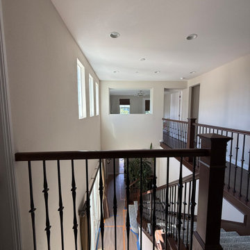 Enclosed Study Room Conversion with Custom Door and Glass Panel in Irvine