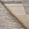Scandinavian Handmade Hand Loomed Wool Ivory/Blue/Gray Area Rug, 5'x8'