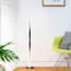 Brightech Helix - Modern LED Floor Lamp for Living Room Bright Lighting, Black