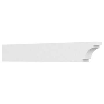 Standard Mediterranean Architectural Grade PVC Rafter Tail, 3"Wx6"Hx42"L