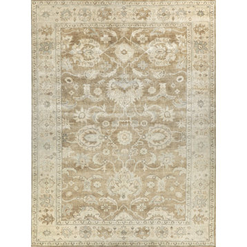 Antique Weave Oushak Hand-Knotted Wool Gray/Brown Area Rug, 6'x9'