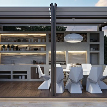 3D Architectural Render for a Unique Terrace