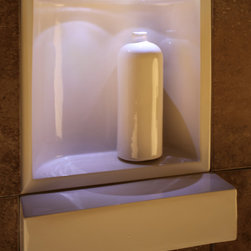 Modern shower shelves with clean lines - Showerheads And Body Sprays