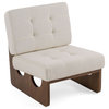 Modrest Kaylie Contemporary Off White Accent Chair