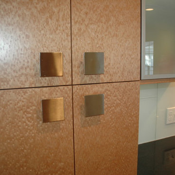 Contemporary Birdseye Maple Kitchen