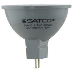 Satco 3w LED MR16 Expanded Line 3000K FL40 GU5.3 Base 12v