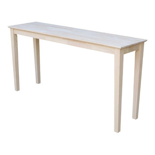 Simple Transitional Console Table Shaker Console Table - Extended Length - Transitional - Console Tables ...