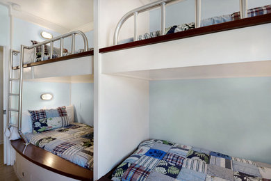Small beach style bedroom photo in Miami