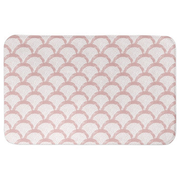 Pink Scallops 21x34 Bath Mat