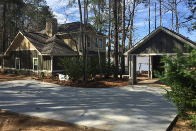 Transitional exterior home idea in Birmingham