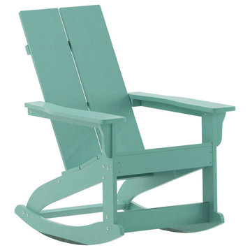 Sea Foam Resin Rocking Chair