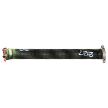 Garage Door Torsion Spring, 0.207"x2"x20", Orange, Right Hand Wind