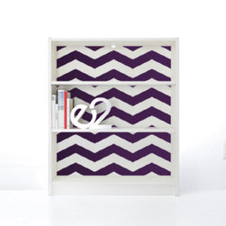 PANYL Violet Chevrons for IKEA BILLY - Home Decor