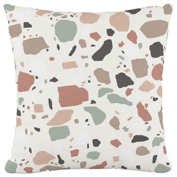 18" Decorative Pillow, Terrazzo Dusty