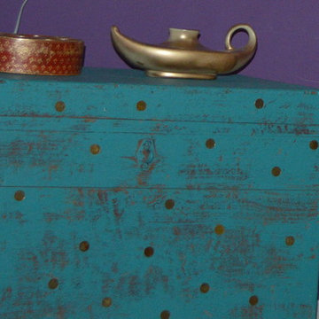 Bed Room ( Make Over) Real antique trunk,stained & decorated ...