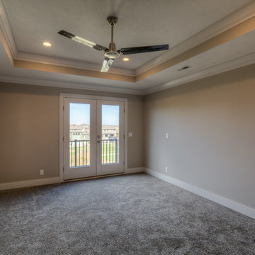Wyndham Custom 2-story, stairs in back of home