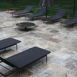 Silver Travertine Pavers in Hampton - Landscaping Stones And Pavers