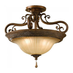Firenze Silver Finish 2 Light Semi Flush Mount by Feiss Celine - Lighting