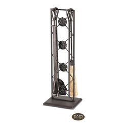 Rosettes Tools in Brushed Bronze - Fireplace Accessories