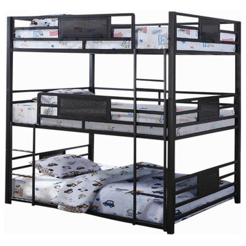 Triad Full Size Metal Triple Bunk Bed