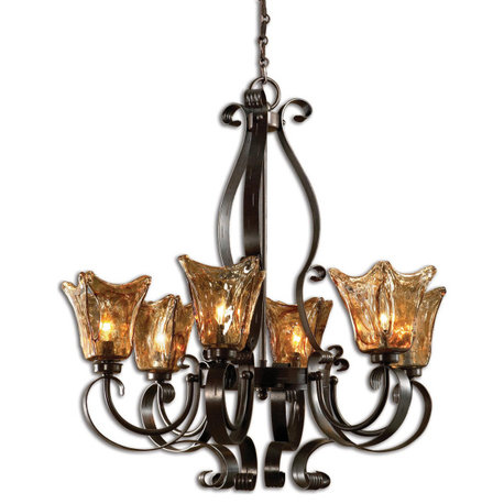 Uttermost Vetraio 6-Light Chandelier, Oil Rubbed Bronze