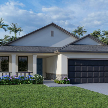 3D Exterior Residential House Rendering