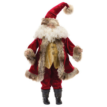 Fur Hood Santa 24"H