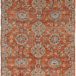 KAS - KAS Morris 2230 Chloe Traditional Rug, Spice, 8'6"x11'6" - Our Morris rugs portray the beauty of old world tradition with a modern twist. Hand-woven jute and polyester chenille chindis designed with vibrant and trendy colors in distressed traditional prints. Keeping the tradition authentic, these rugs are made in India and have a low pile height. These rugs are a beautiful accent piece whether your style is classic and traditional or unique and trendy.