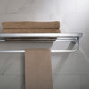 Stelios Bathroom Shelf with Towel Bar, Chrome