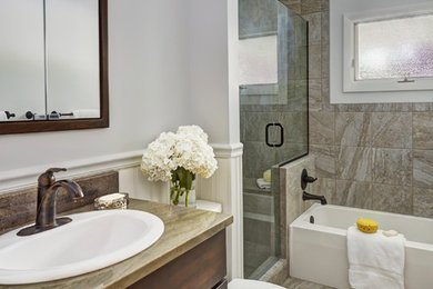 Transitional bathroom photo in Other