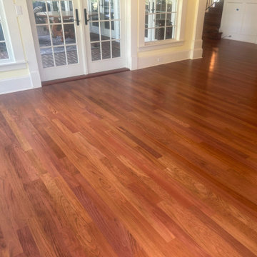 Brazilian Cherry Wood Flooring and Stair Refinishing in Clay County, Florida