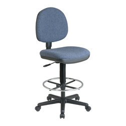 Lumbar Support Drafting Chair - Living Room Chairs
